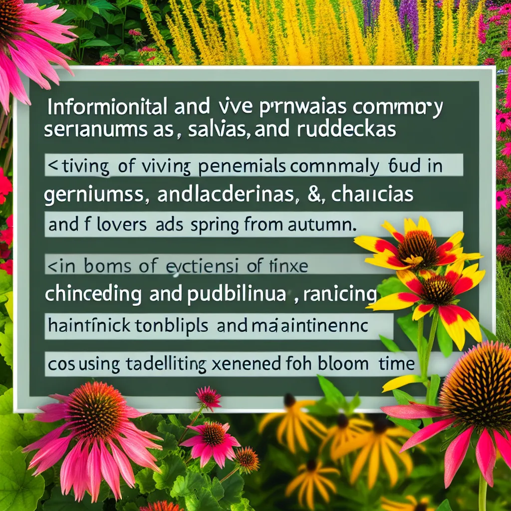 Byliny Długo Kwitnące: Ogród Pełen Barw od Wiosny do Jesieni