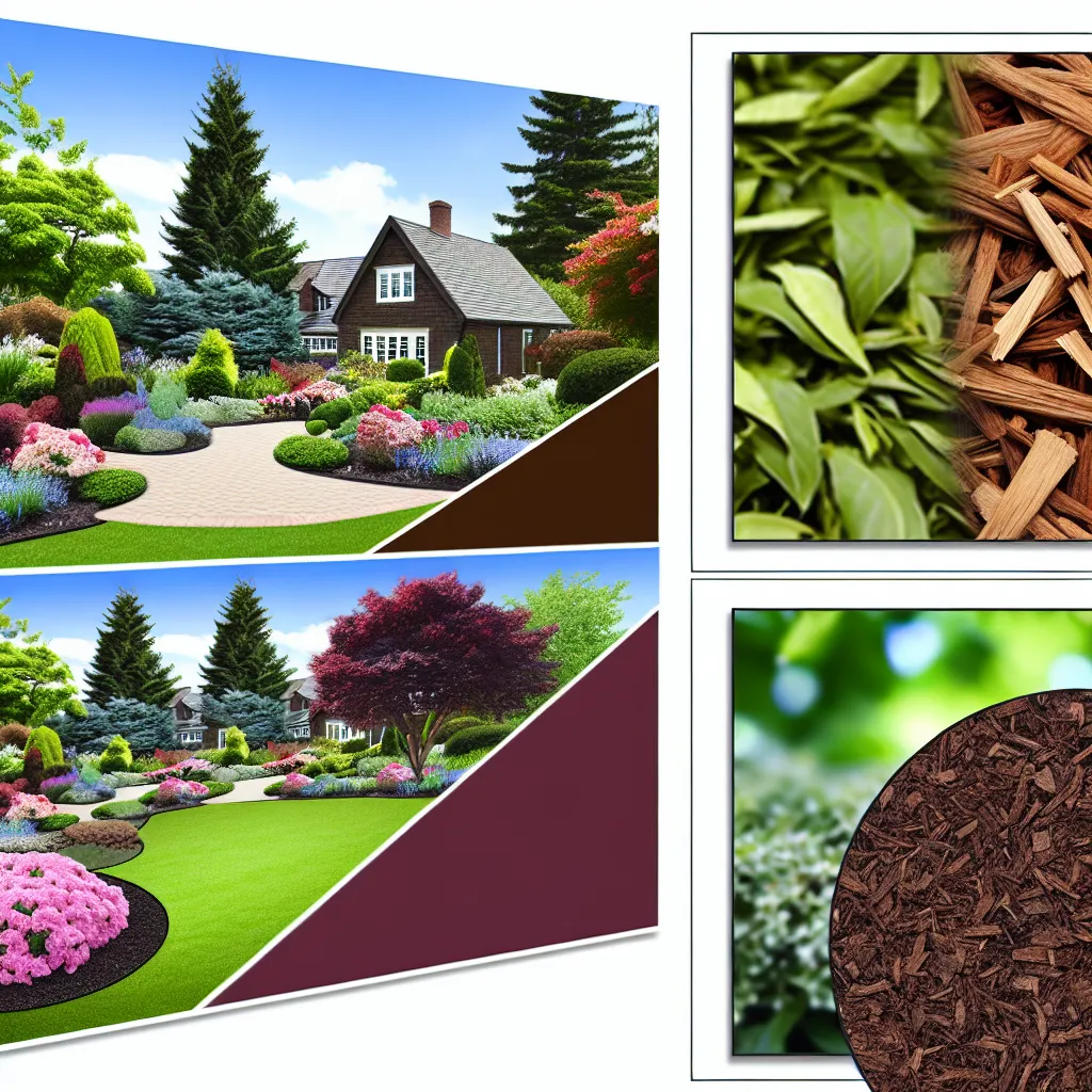 Porównanie z bliska: kora sosnowa kontra kolorowe zrębki dekoracyjne