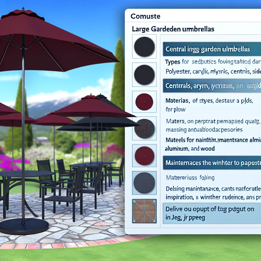 Duży parasol ogrodowy na wysięgniku zacieniający nowoczesny taras z meblami wypoczynkowymi