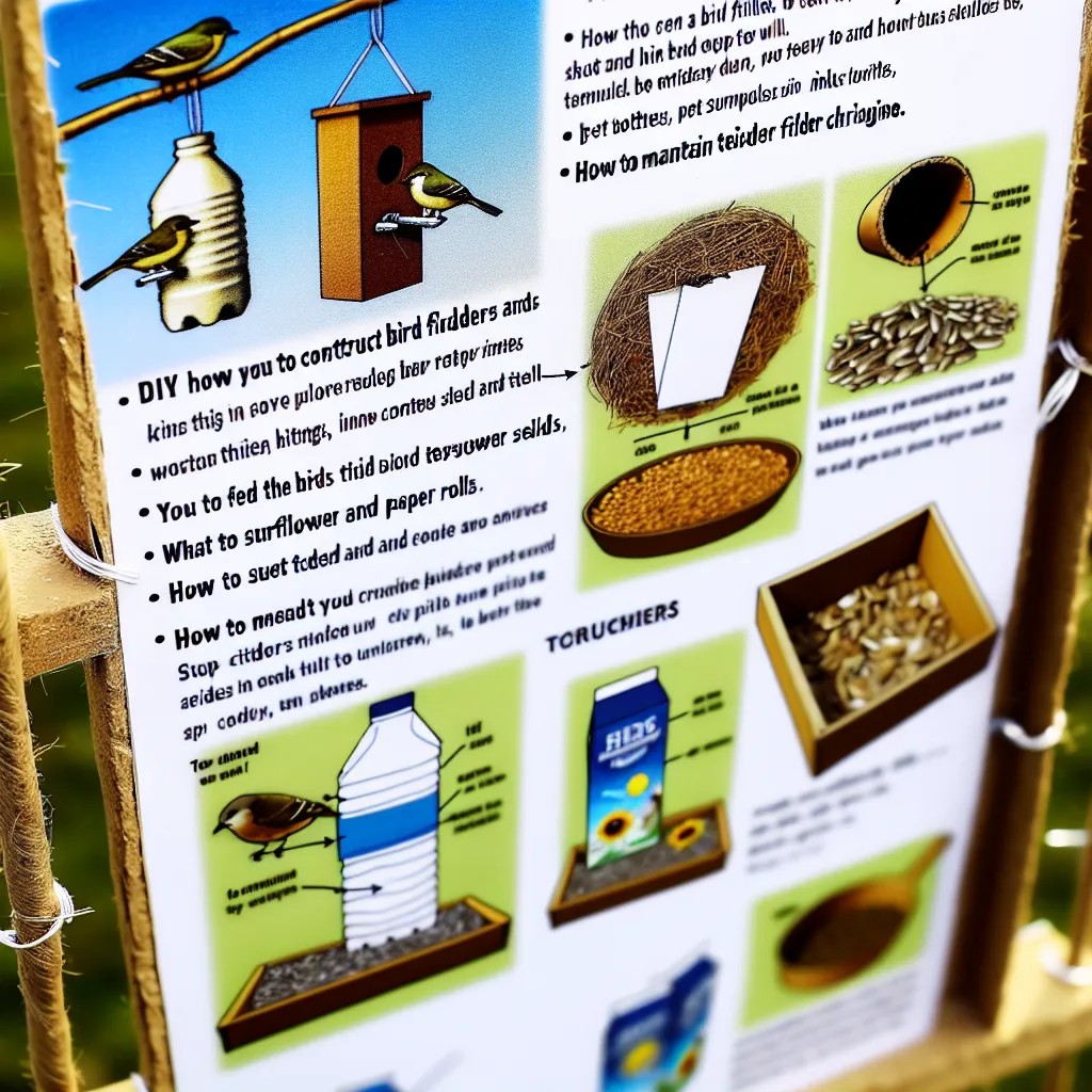 Dzieci malujące karmnik z kartonu po mleku przy ogrodowym stole