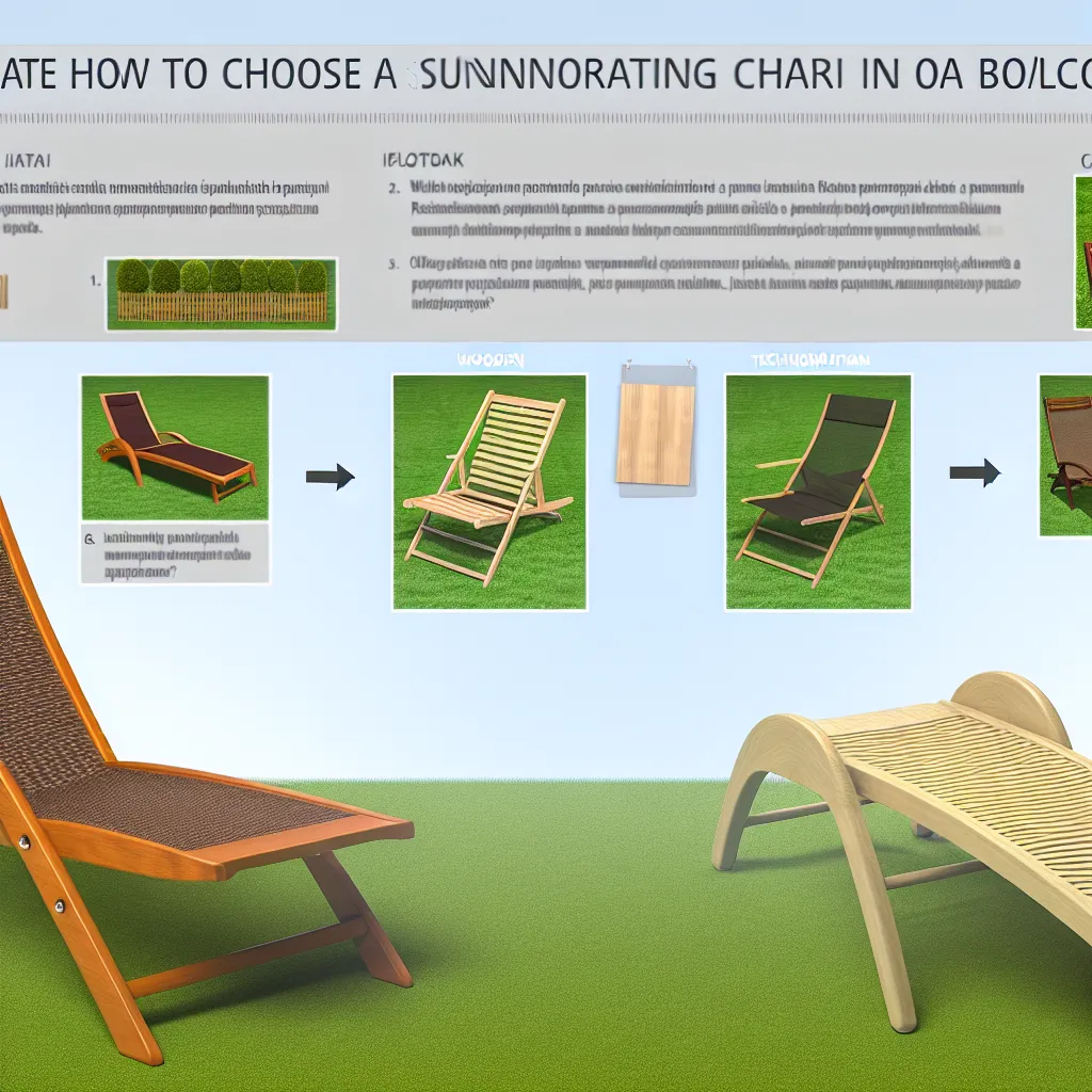 Elegancki drewniany fotel do opalania w zielonym ogrodzie wśród drzew