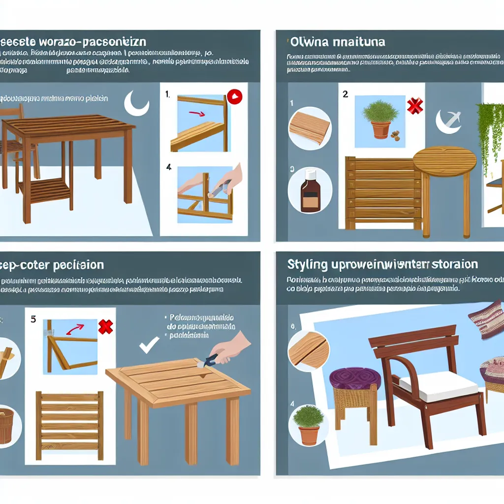 Eleganckie meble na taras drewniane w letnim, polskim ogrodzie