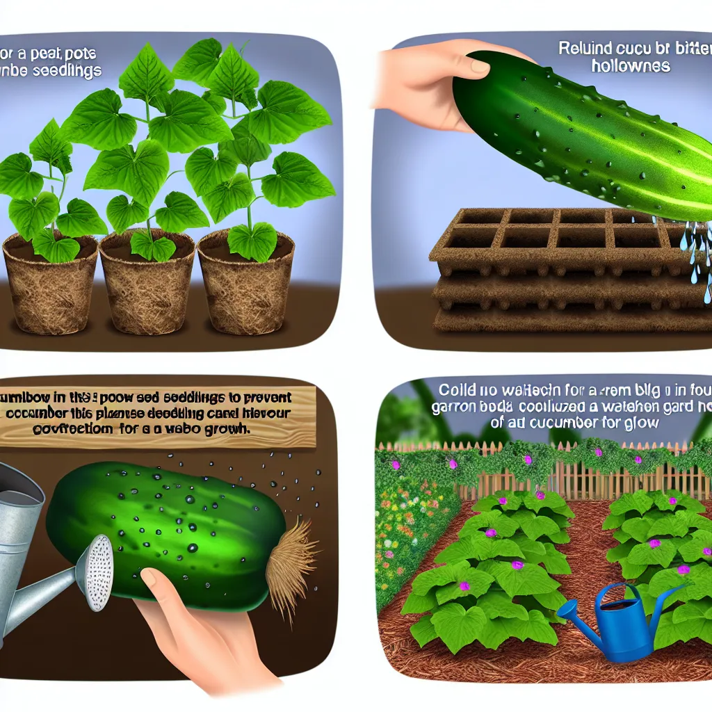 Porównanie przekroju ogórka pełnego i pustego w środku