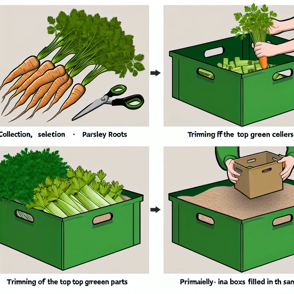 Prawidłowe przycinanie naci marchwi i selera przed przechowywaniem