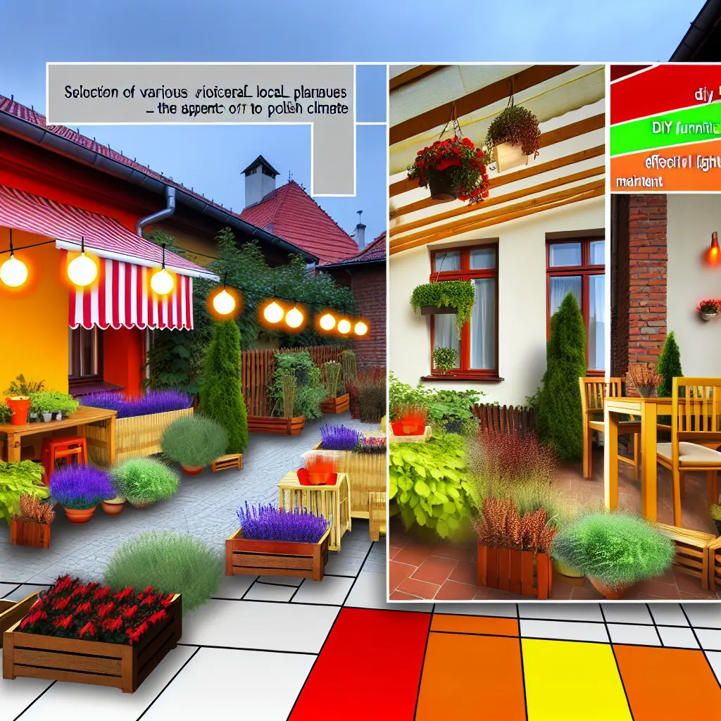 Koncepcja i projektowanie kolorowego tarasu w polskim klimacie