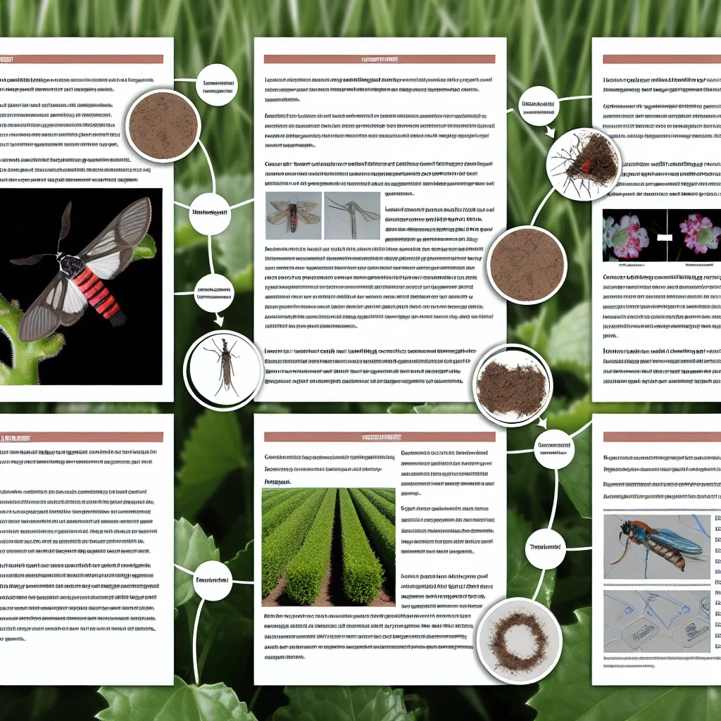 Gąsienica ćmy bukszpanowej żerująca na liściach z widoczną przędzą