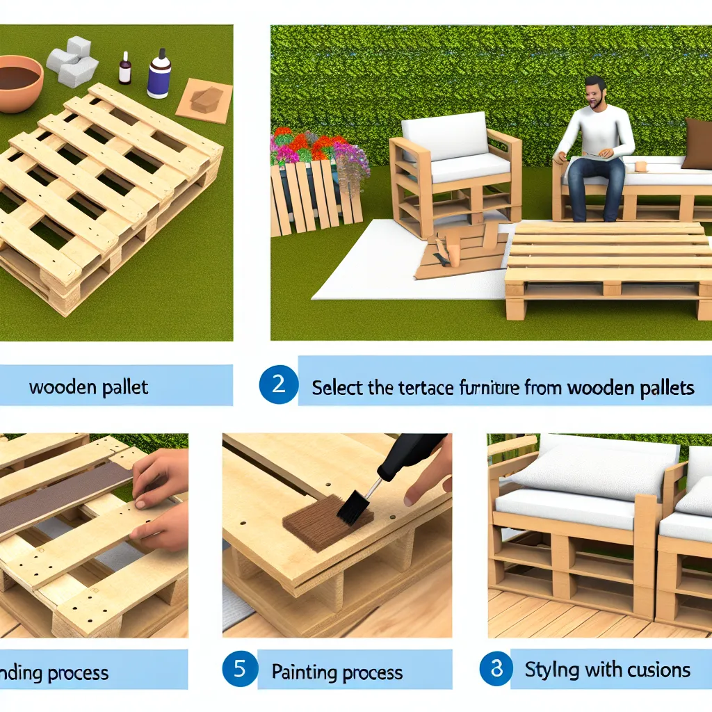 Meble z palet na taras: Instrukcja krok po kroku