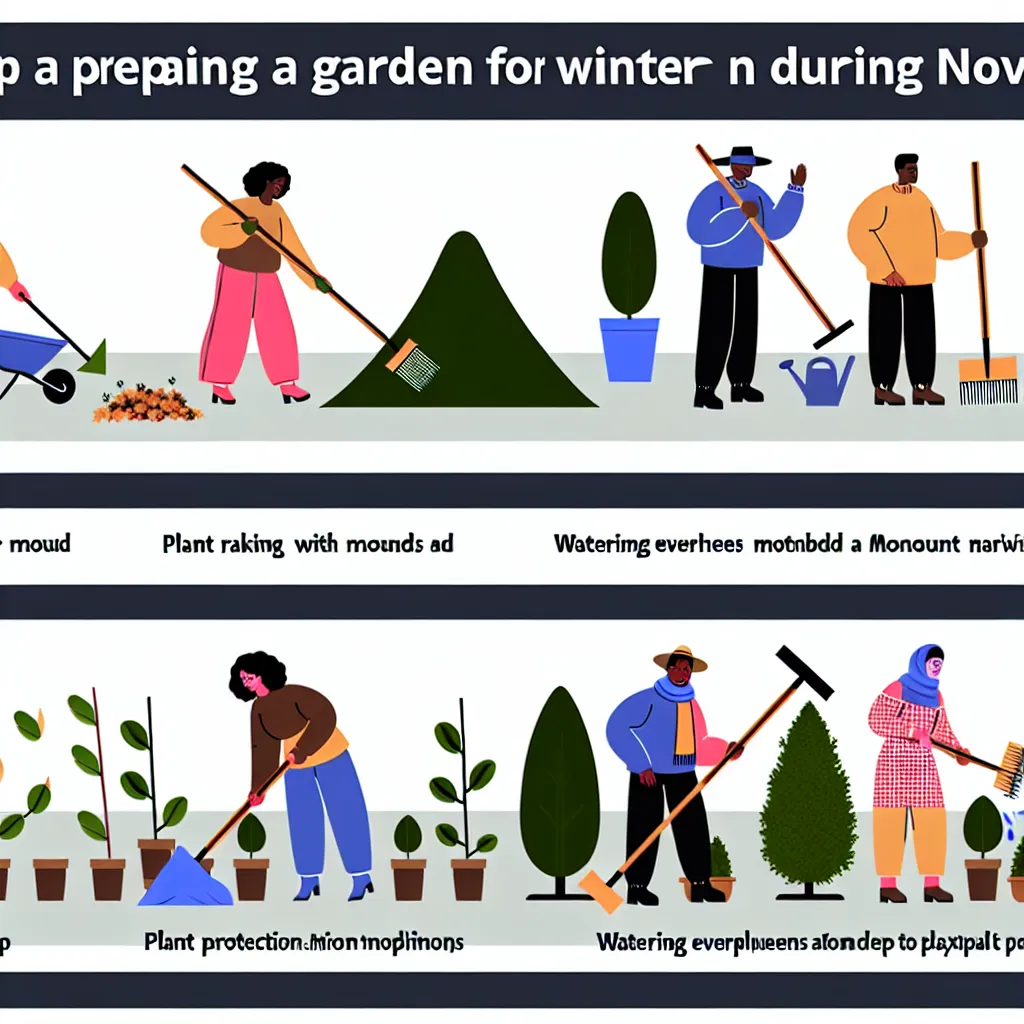 Jesienne porządki w ogrodzie - grabienie liści w listopadzie