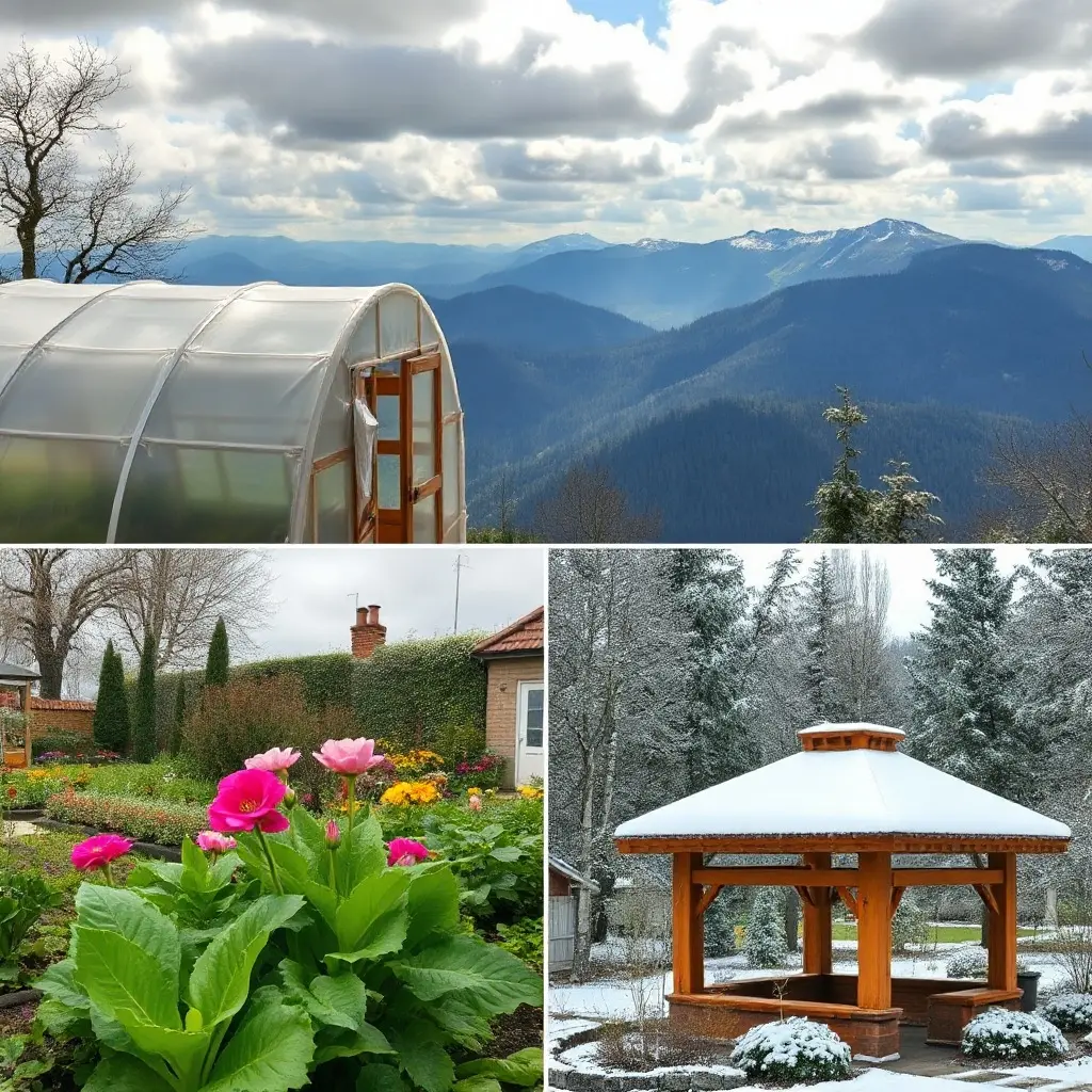 Ogród górski w Szklarskiej Porębie z widokiem na Karkonosze – rododendrony i kosodrzewina w pełnym rozkwicie