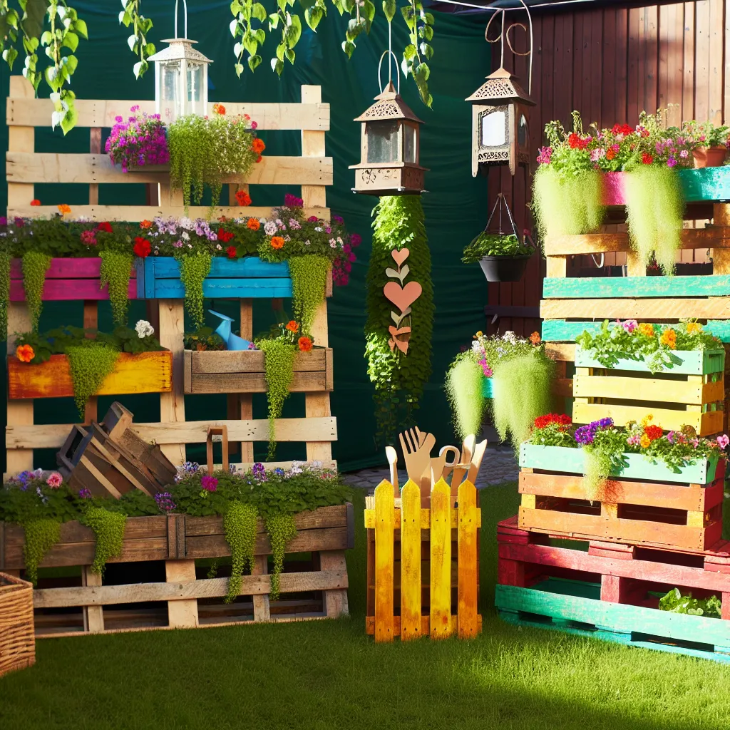 Ozdoby z palet do ogrodu: Szokujące efekty!