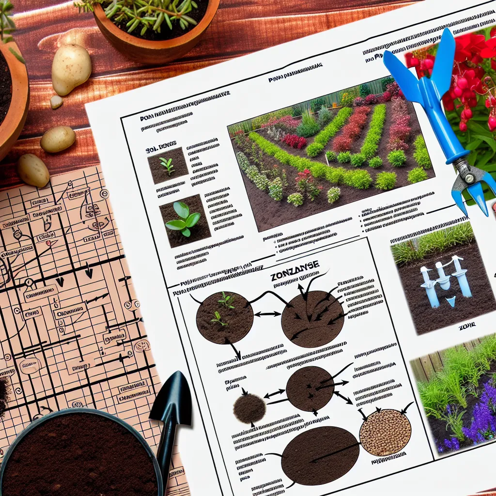 Planowanie ogrodu - szkic projektowy i narzędzia do analizy gleby