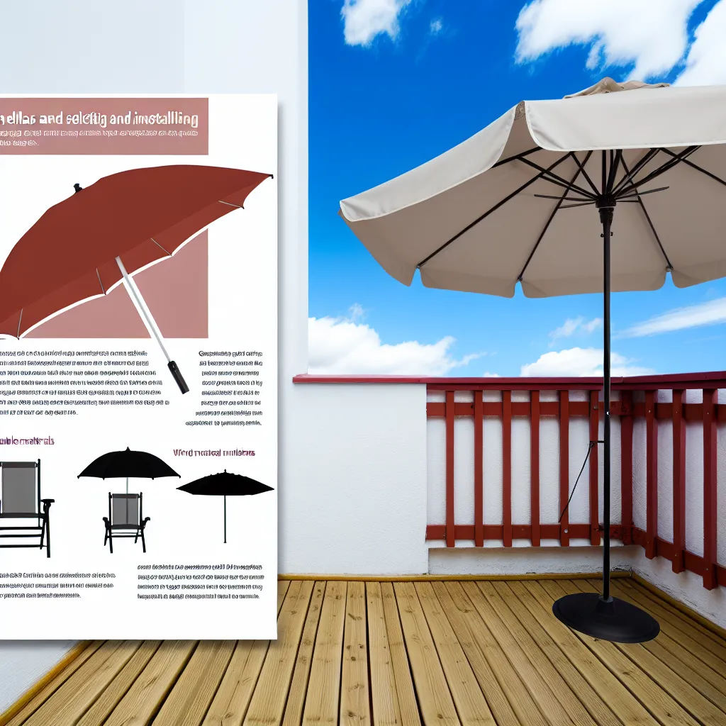 Półokrągły parasol balkonowy idealny na mały balkon w bloku, kolor beżowy