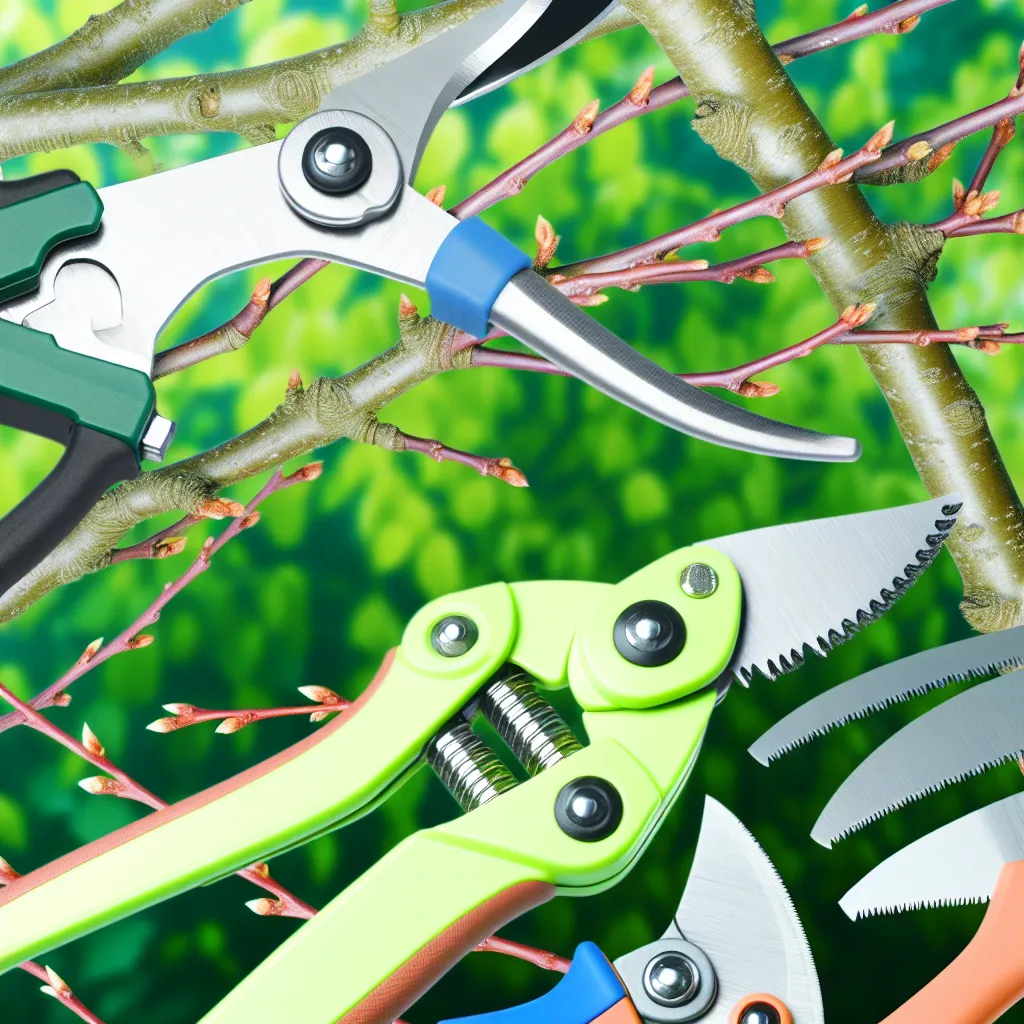 Precyzyjne cięcie gałęzi drzewa owocowego wysokiej jakości sekatorem nożycowym