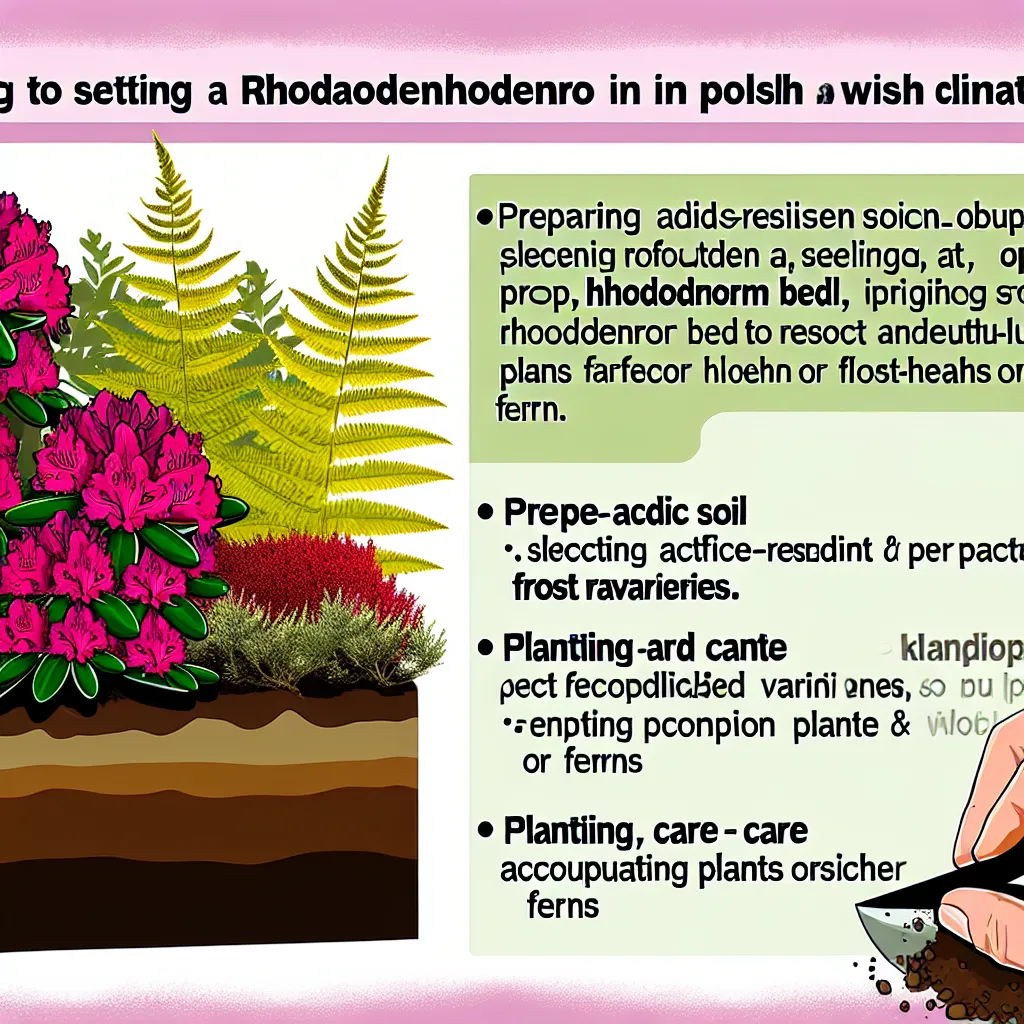 Projekt rabaty z rododendronami: Uniknij błędów!
