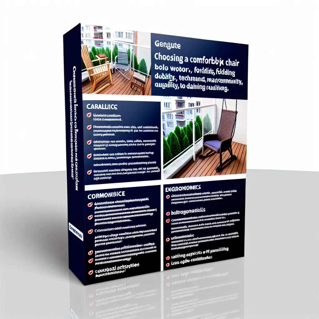 Przytulna aranżacja małego balkonu w bloku z wygodnym fotelem technorattanowym i oświetleniem