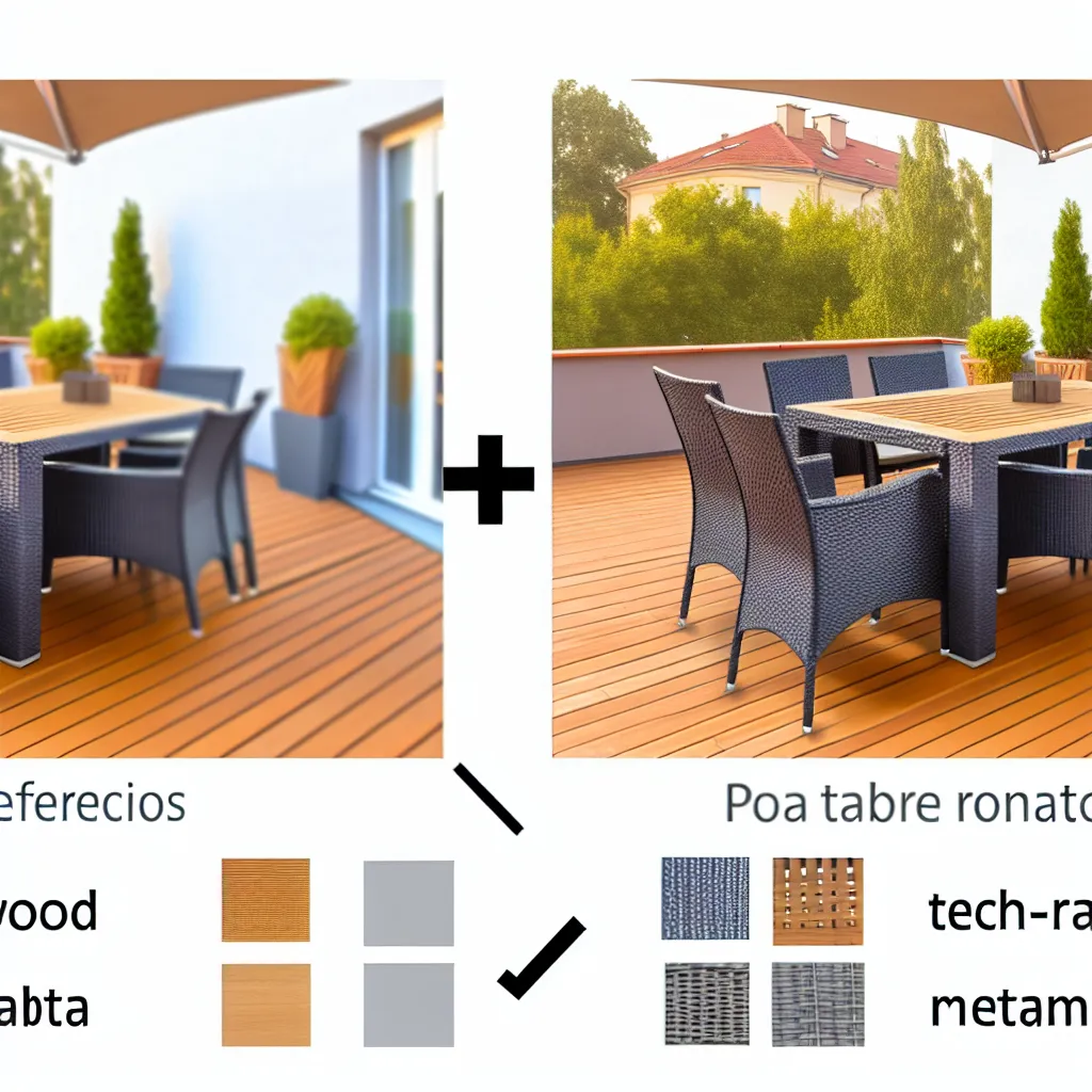 Rodzinny obiad w ogrodzie przy drewnianym zestawie mebli stół i 6 krzeseł