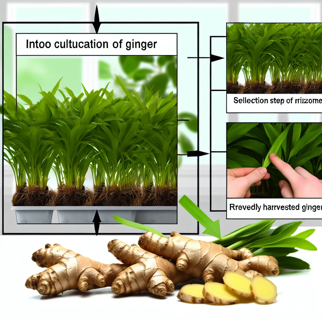 Schemat sadzenia imbiru w doniczce - warstwy ziemi i drenaż