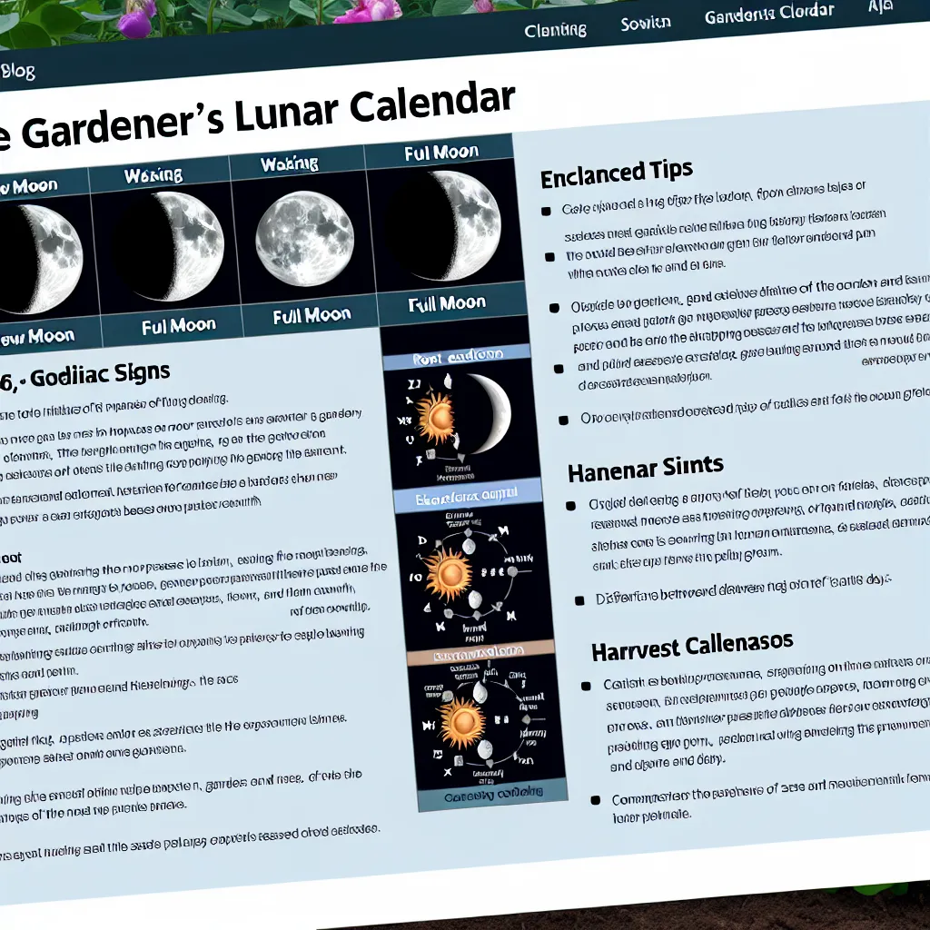 Sekret Obfitych Plonów: Kalendarz Księżycowy