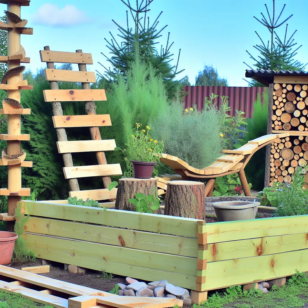 Sekret Pięknego Ogrodu: Tanie Ozdoby z Desek, Które Pokochasz!