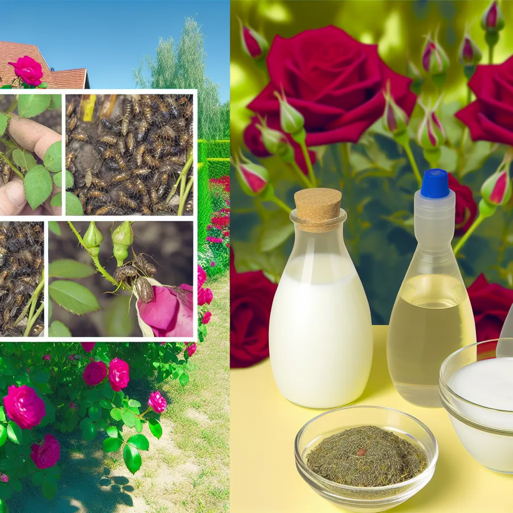 Składniki na domowy oprysk na mszyce: czosnek, mleko i soda na drewnianym stole