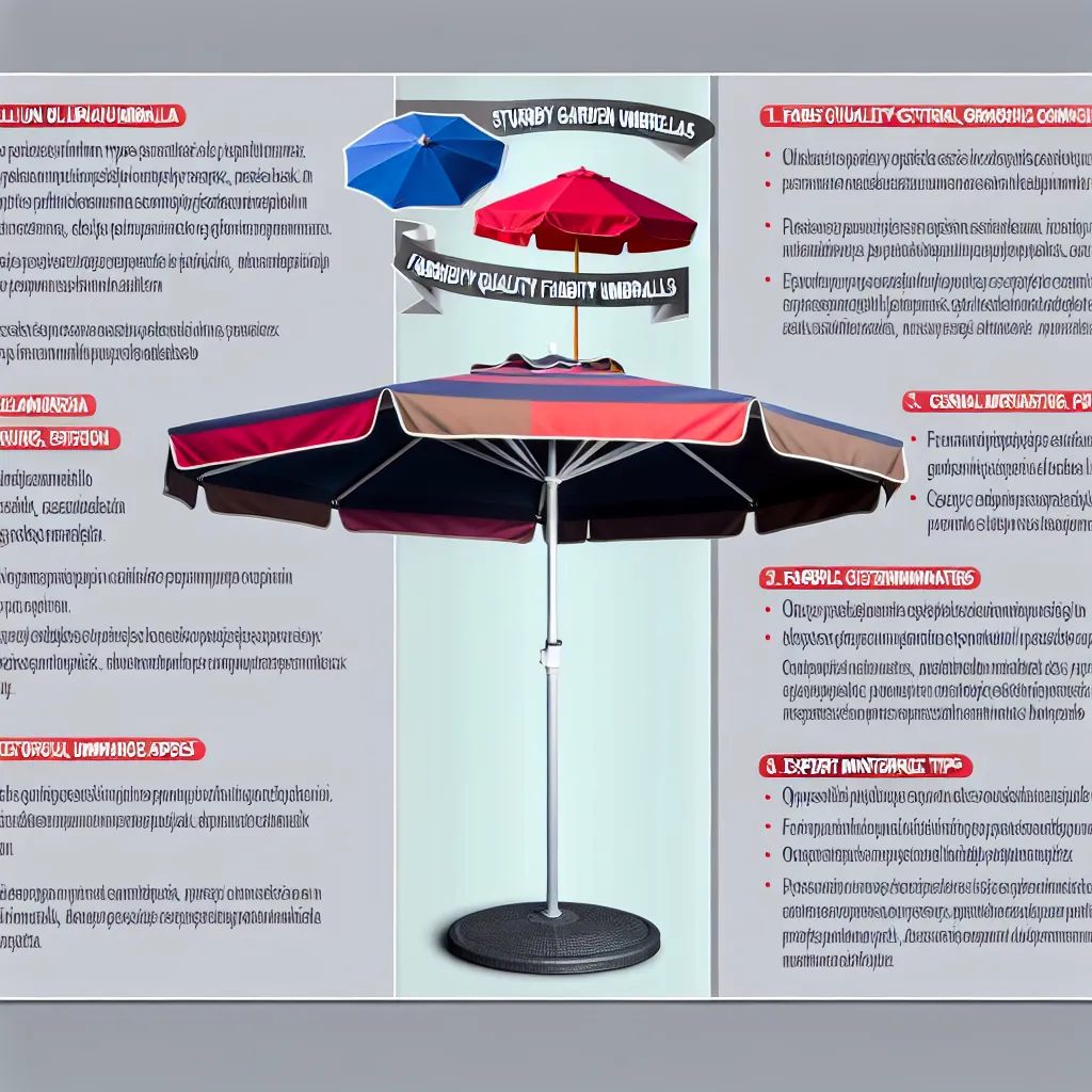 Solidny parasol ogrodowy boczny na tarasie odporny na wiatr