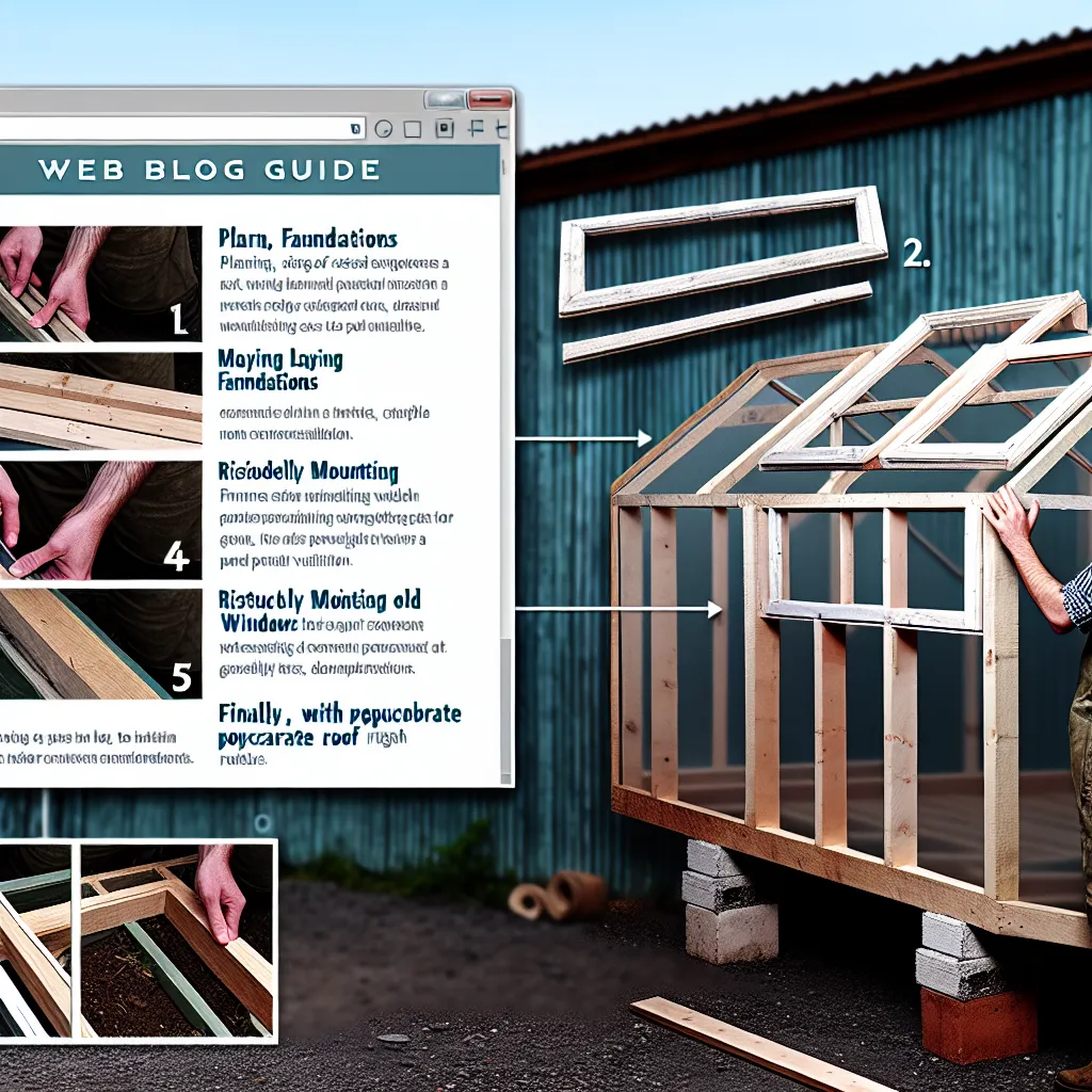 Szklarnia z okien za grosze? Zbuduj ją sam w weekend!