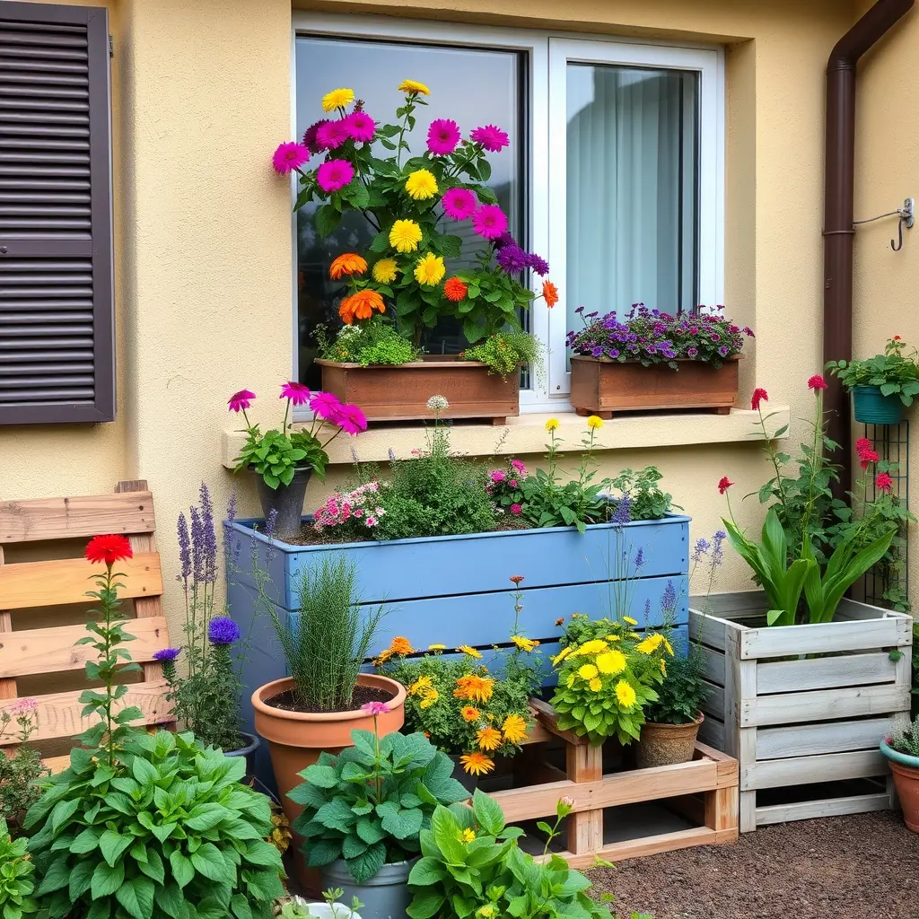 Tanie rośliny balkonowe w skrzynkach DIY – pelargonie i zioła na polskim balkonie
