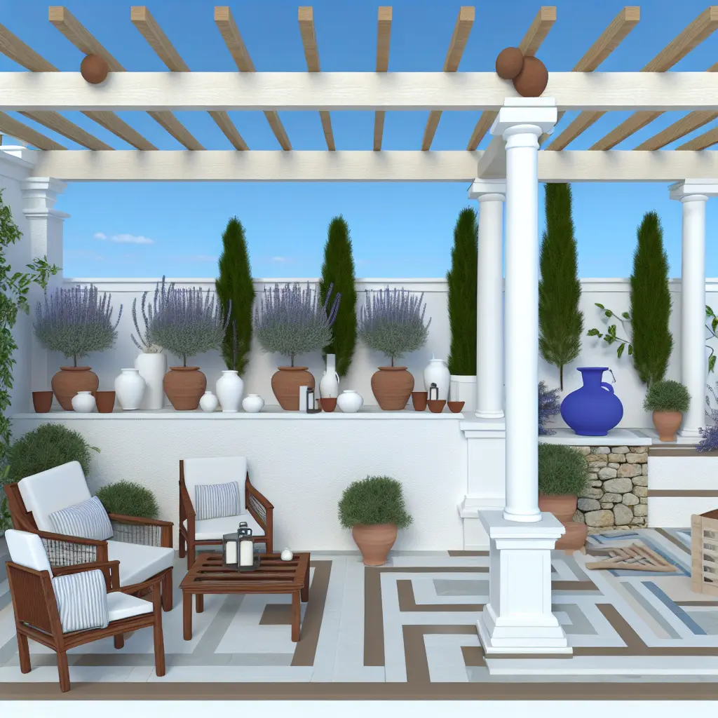 Taras w stylu greckim: Sekret idealnego relaksu!