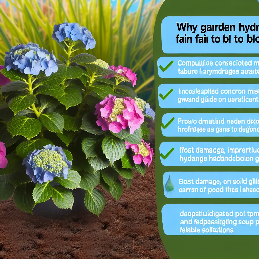 Schemat cięcia hortensji - różnica między pędami starymi a nowymi