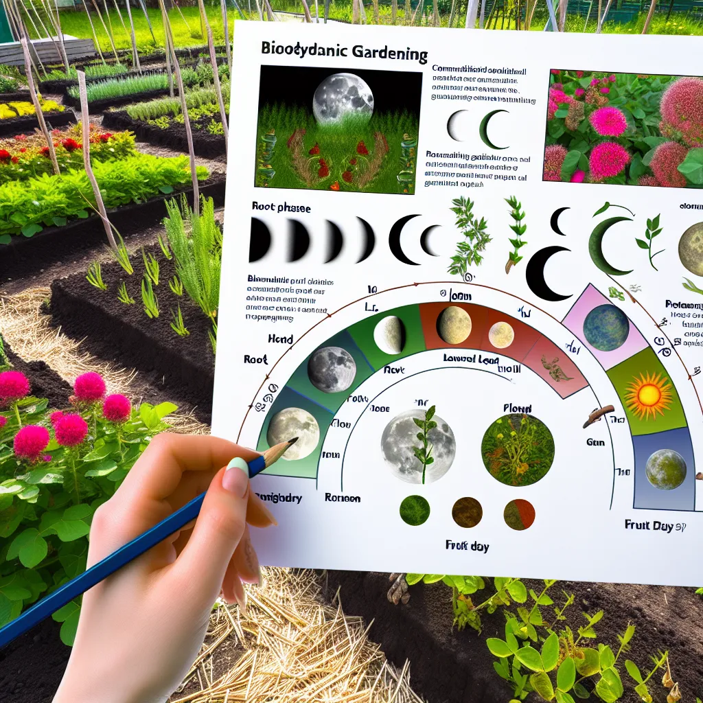 Vintage kalendarz księżycowy na drewnianym stole ogrodnika z nasionami i narzędziami