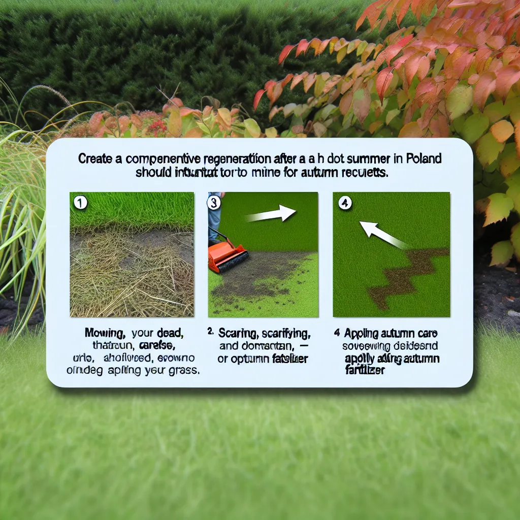 Wertykulacja trawnika jesienią - usuwanie filcu i mchu