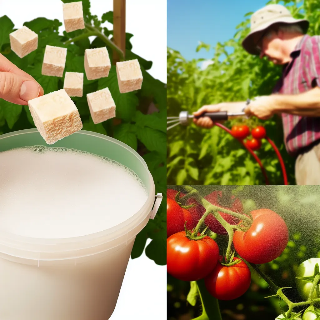 Świeże drożdże piekarskie i woda - składniki na ekologiczny oprysk