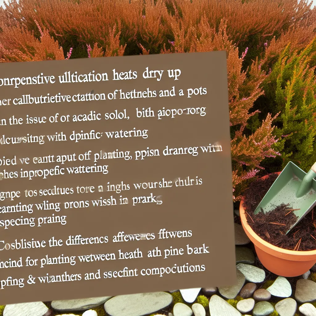 Wrzosy w doniczkach i gruncie: Jak ich nie ususzyć?