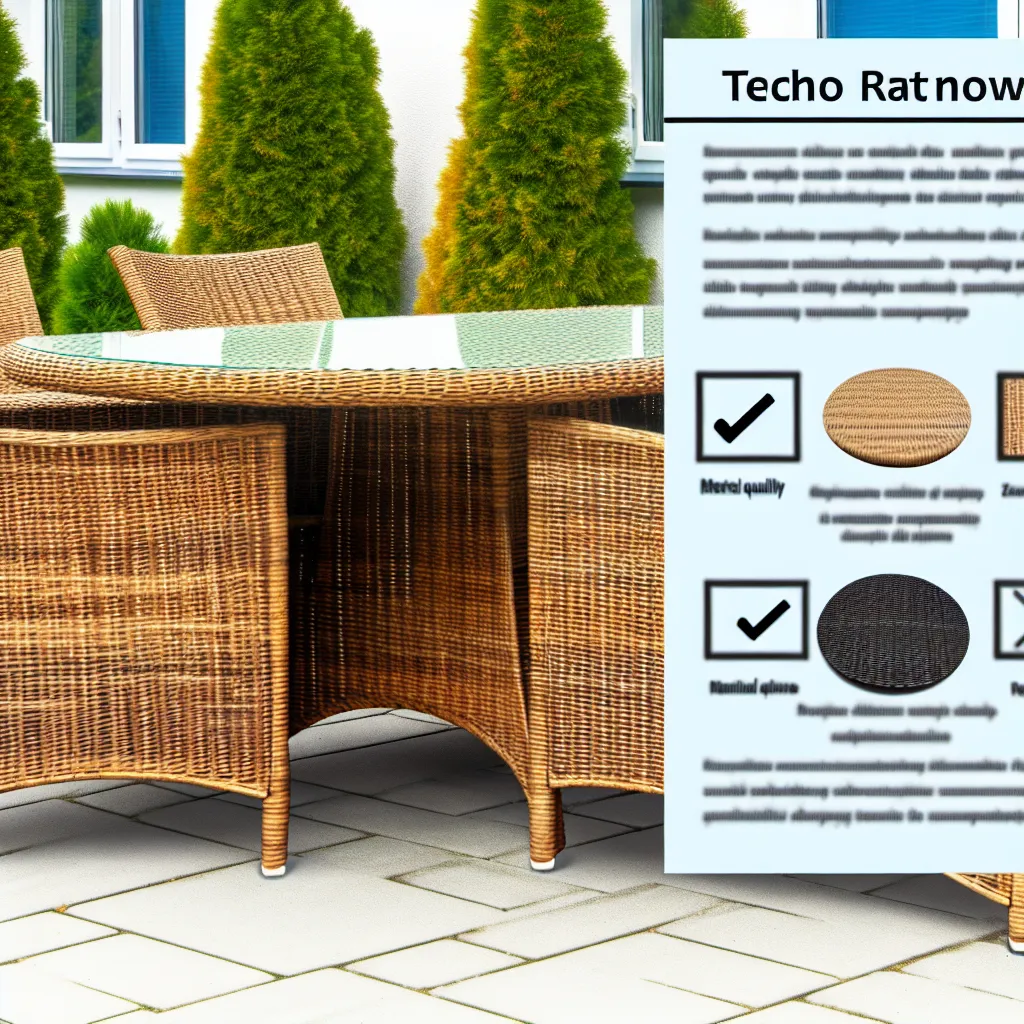 Zbliżenie na strukturę splotu technorattanu wysokiej jakości