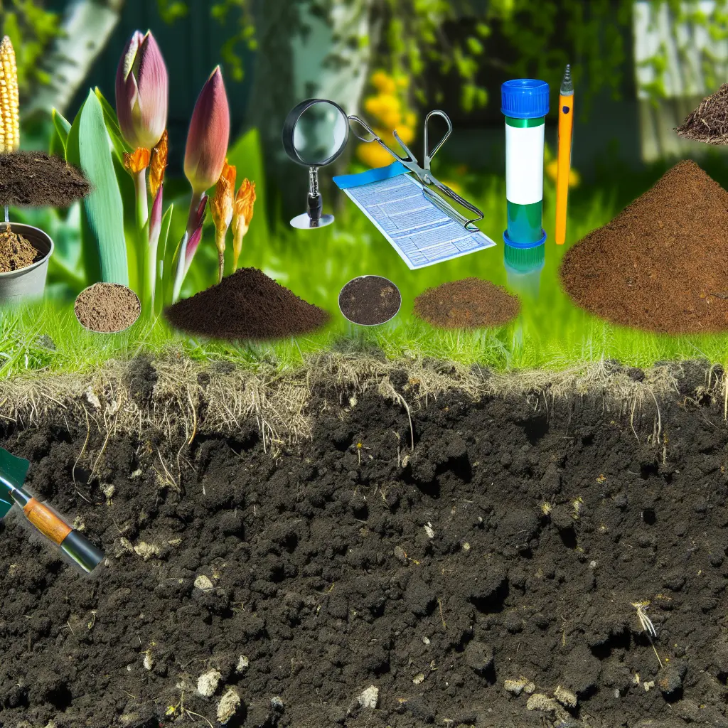 Zdrowa, żyzna ziemia ogrodowa z widocznymi korzeniami i materią organiczną