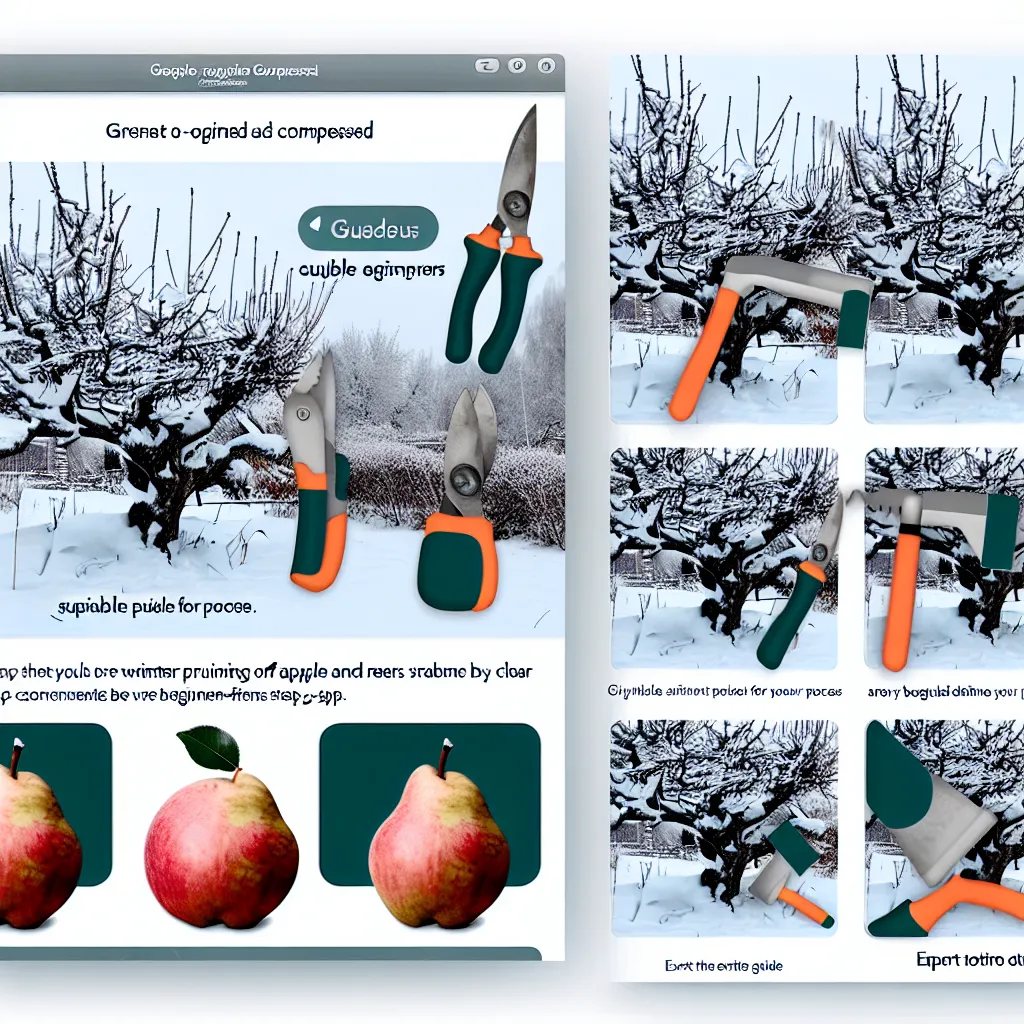 Zimowe cięcie jabłoni i grusz: Kompletny poradnik