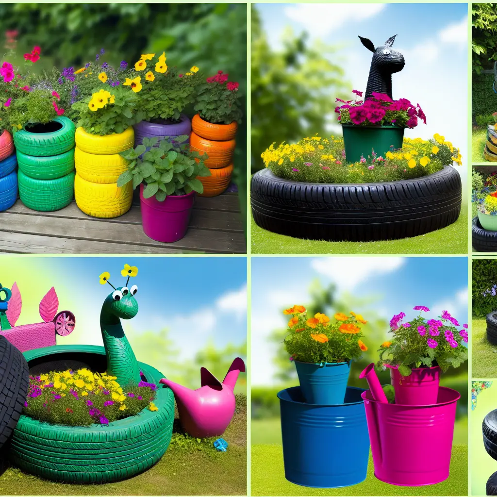 Zmień Stare Opony w Ogrodowe Arcydzieła!